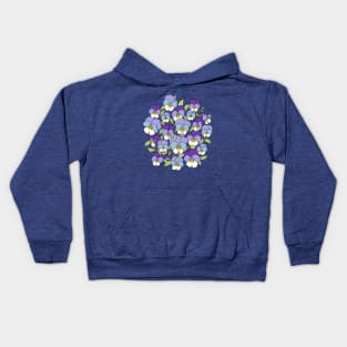 Pretty violets Kids Hoodie